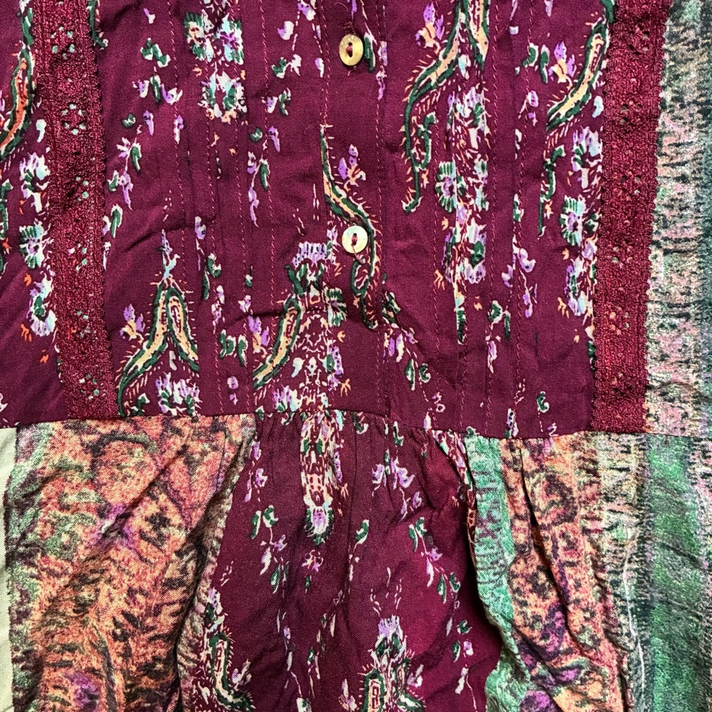 Tiny Petites Multicolor Bohemian Tunic Top, EUC, MP - Picture 5 of 12